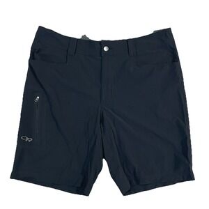 Outdoor Research Shorts Mens 38x10 Gray Cargo Hiking‎ Lightweight Nylon Stretch